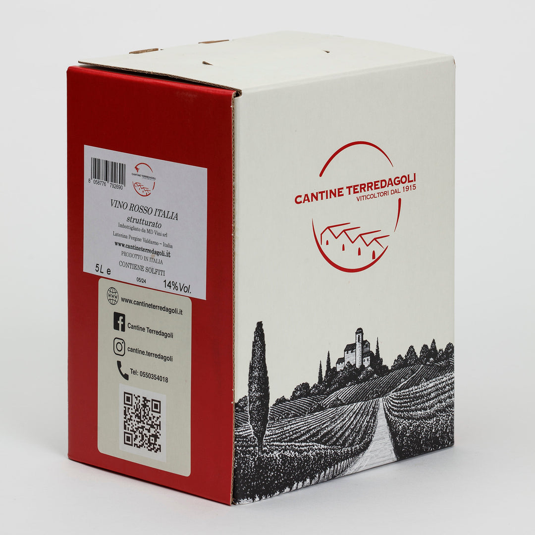 Rosso Italia Strutturato Bag in Box lt 5