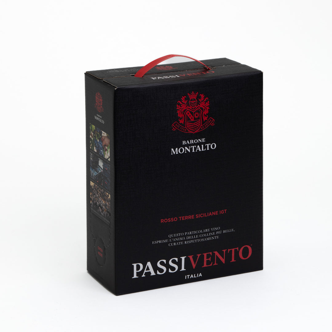 Vino Rosso Passivento Terre Siciliane IGT Bag in Box lt 3