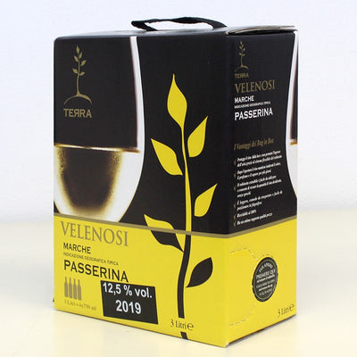 passerina bag in box da 3 litri prodotto da Velenosi Vini